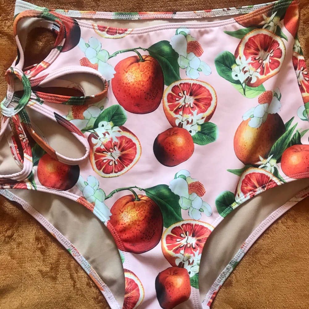 Kortni Jeane Grapefruit Swim Bottoms